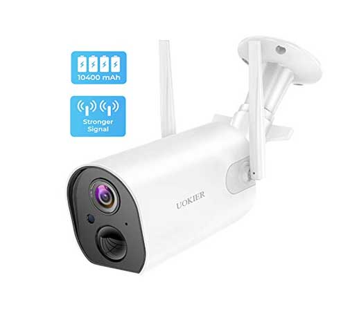 Uokier wireless outdoor camera 10400MAH