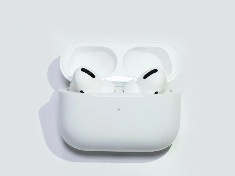 Apple AirPods in the case