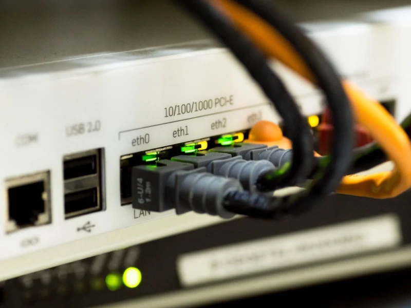 Ethernet internet connection router