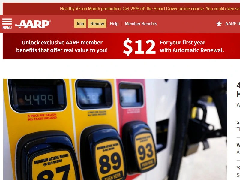 AARP member discounts