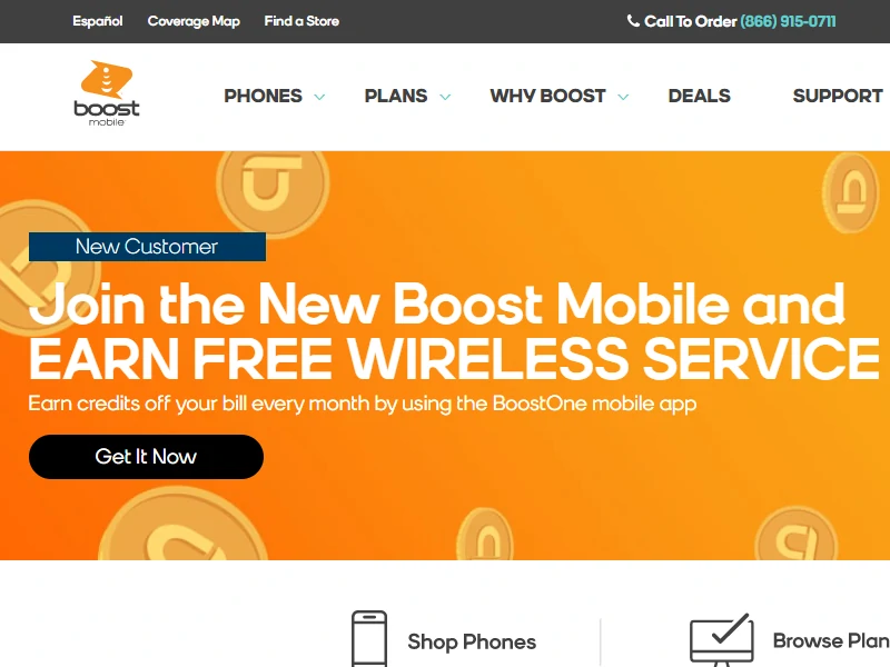 Boost mobile website to unlock your phone for free.