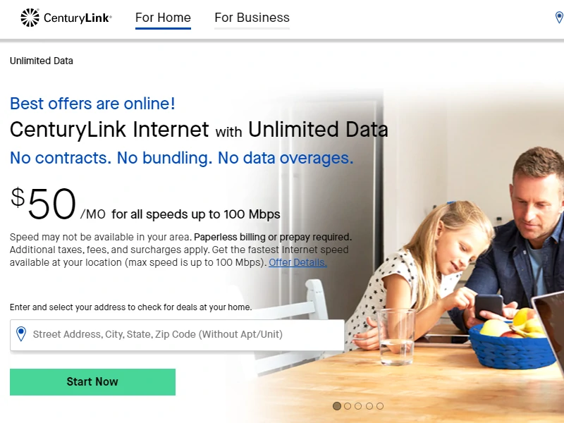 CenturyLink Internet with Unlimited Date