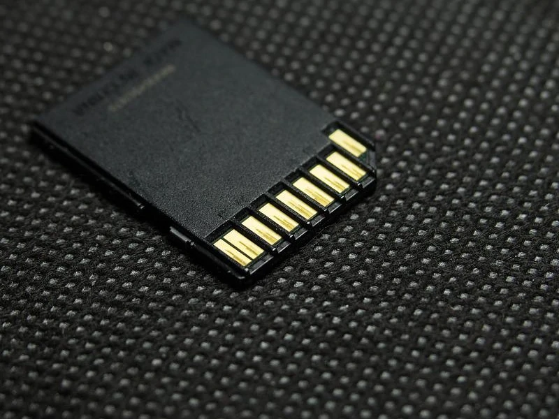 A MicroSD card